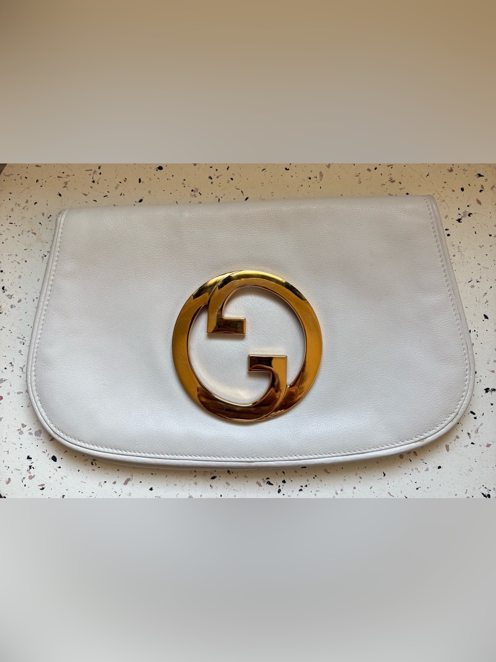 Vintage Gucci Blondie leather clutch
